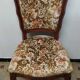 Louis XV Style Chair in Wood and Floral Fabric