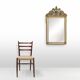 20th Century Napoleon III style mirror in wood with facet cut mirror, Franc