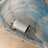 Marbled blue Murano glass wall light