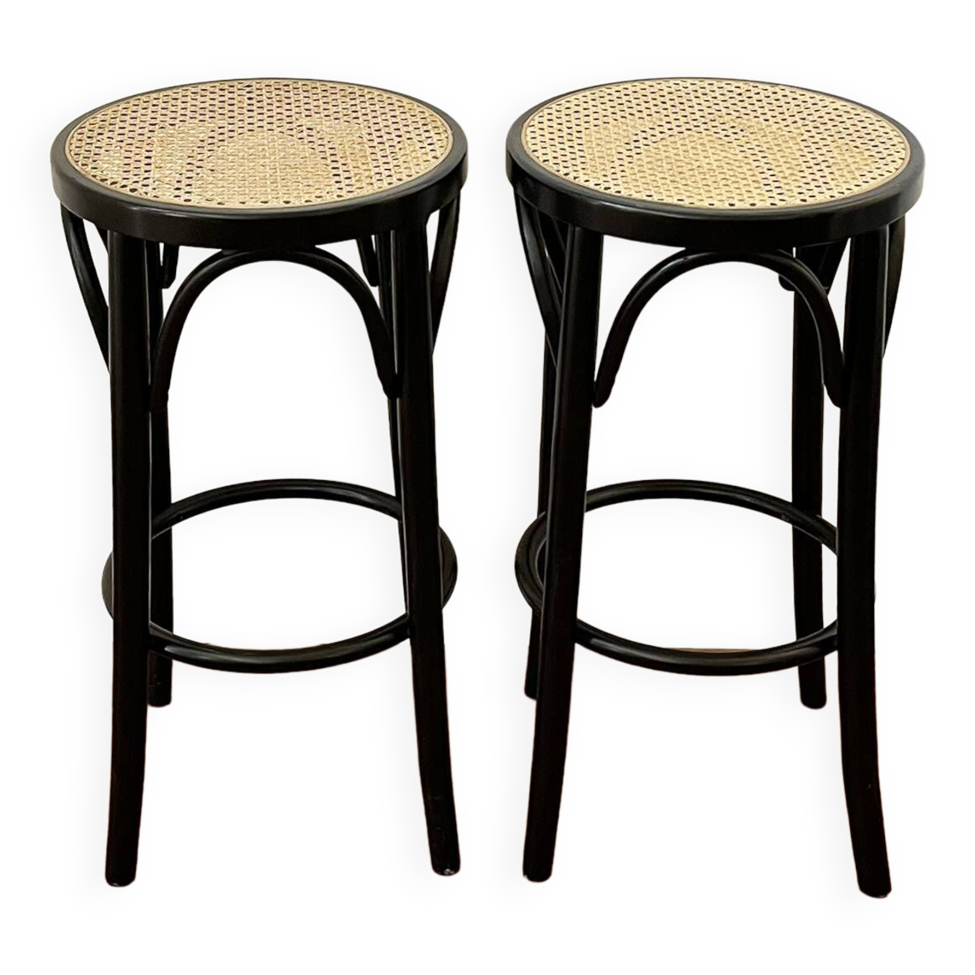 Pair of bistro style bar stools