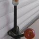 Vintage coat rack - double balls with wooden balls
