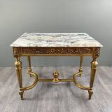 Louis XVI Style Console Table with Marble Top, 19th Century