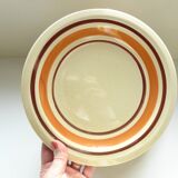 Ensemble de 4 assiettes plates en faïence Vintage