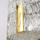 Kalmar Suspension Tambour Drum, Brass, Frosted Textured Glass, Austria, 1960s