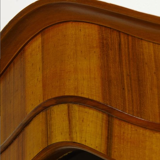 Vintage walnut wood showcase