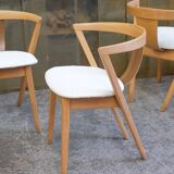 Ensemble de 4 chaises art déco restaurées