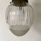 Antique ceiling light, moulded glass, early 20th century.