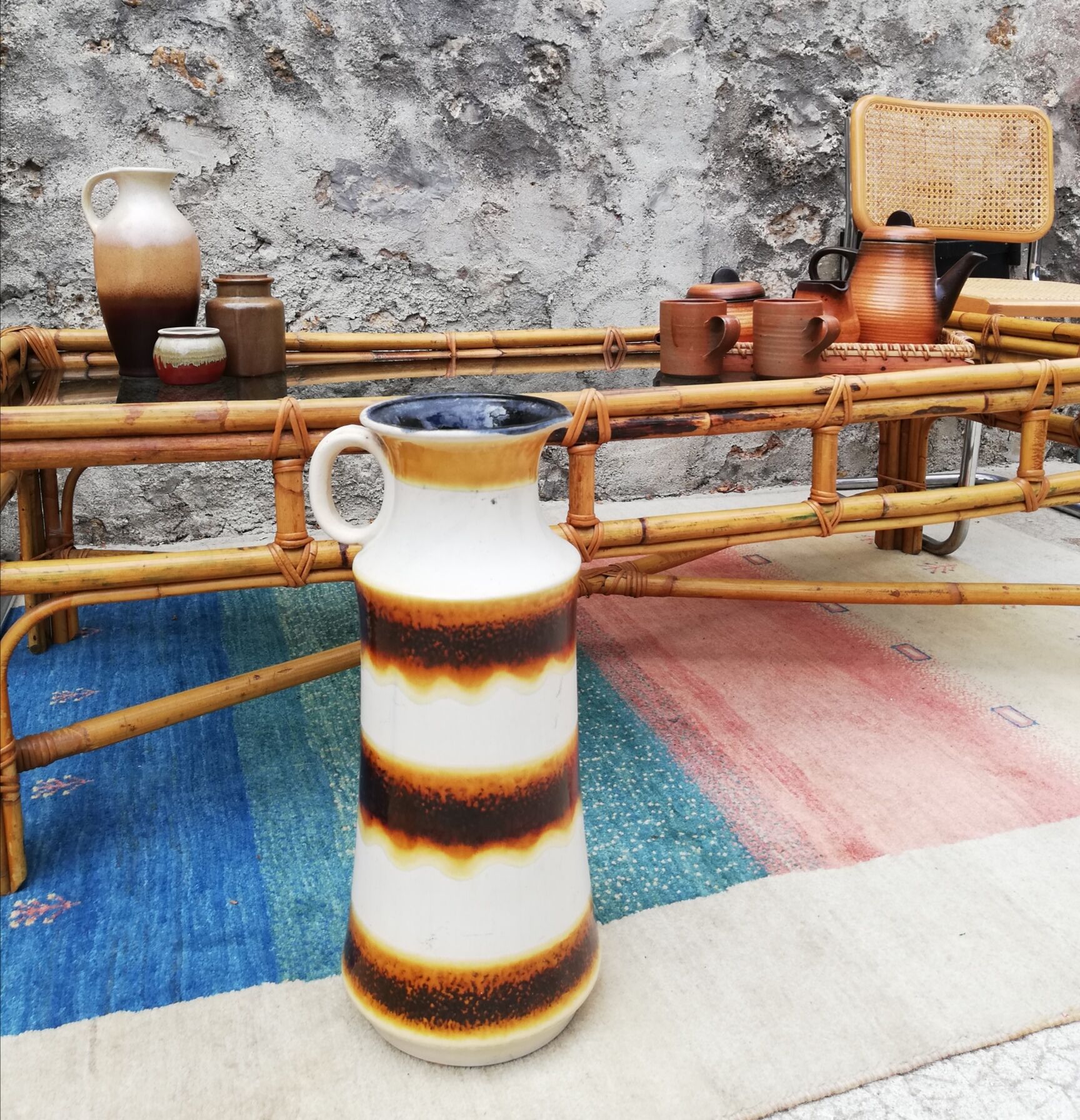 Vase Fat Lava-West Germany