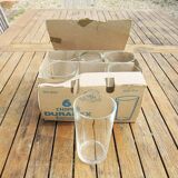 6 Chopes 33 CL Duralex en Verre  Transparent Ref 1690