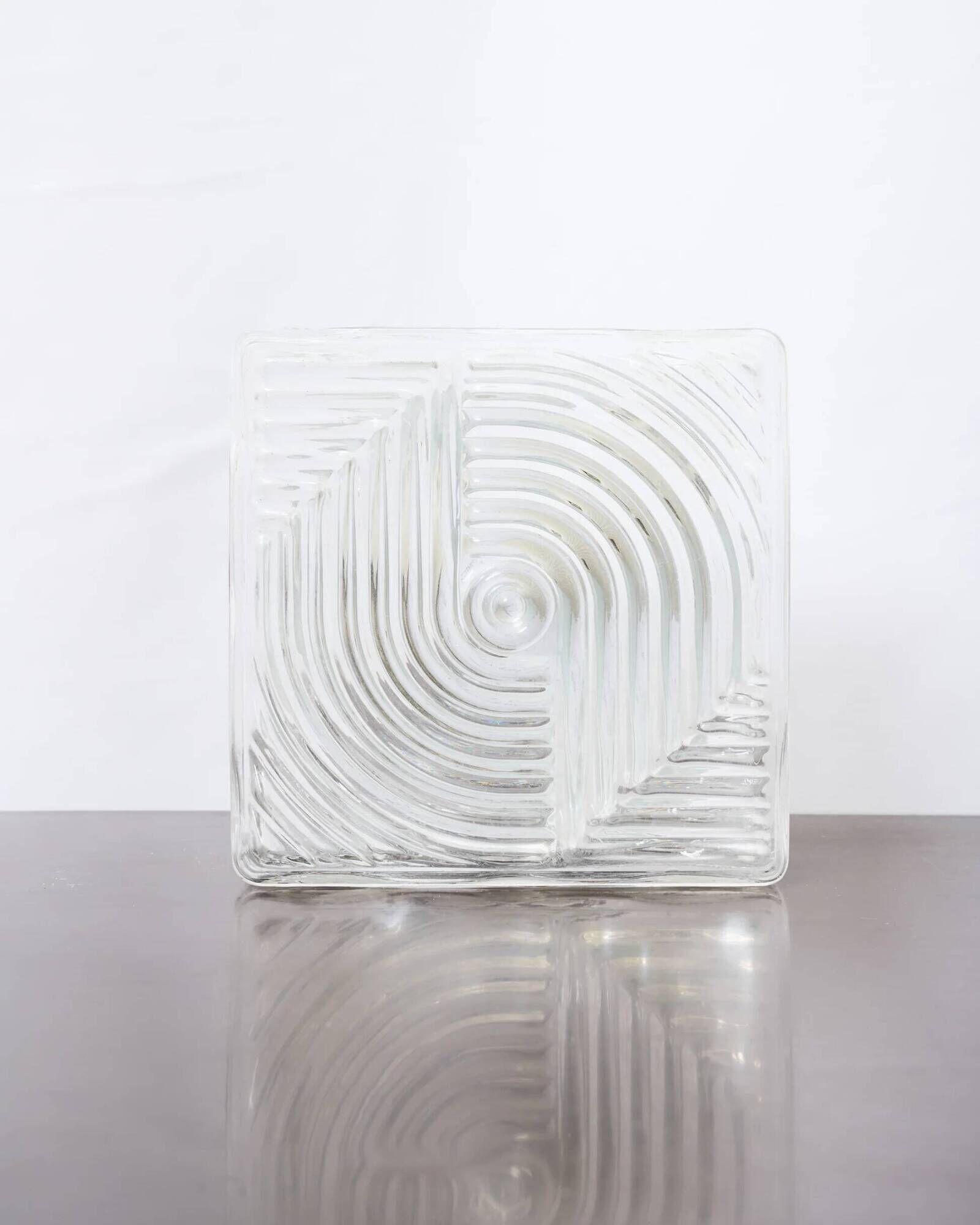 "Prism" wall light, pressed glass, 1960s