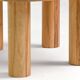 Table basse ronde PLOT-P4 - chêne clair scandinave