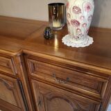 Cherry stained oak sideboard