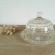 Cheese or dessert bell with glass tray