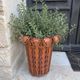 Umbrella stand or metal plant pot inspired by Art Nouveau, 20th century