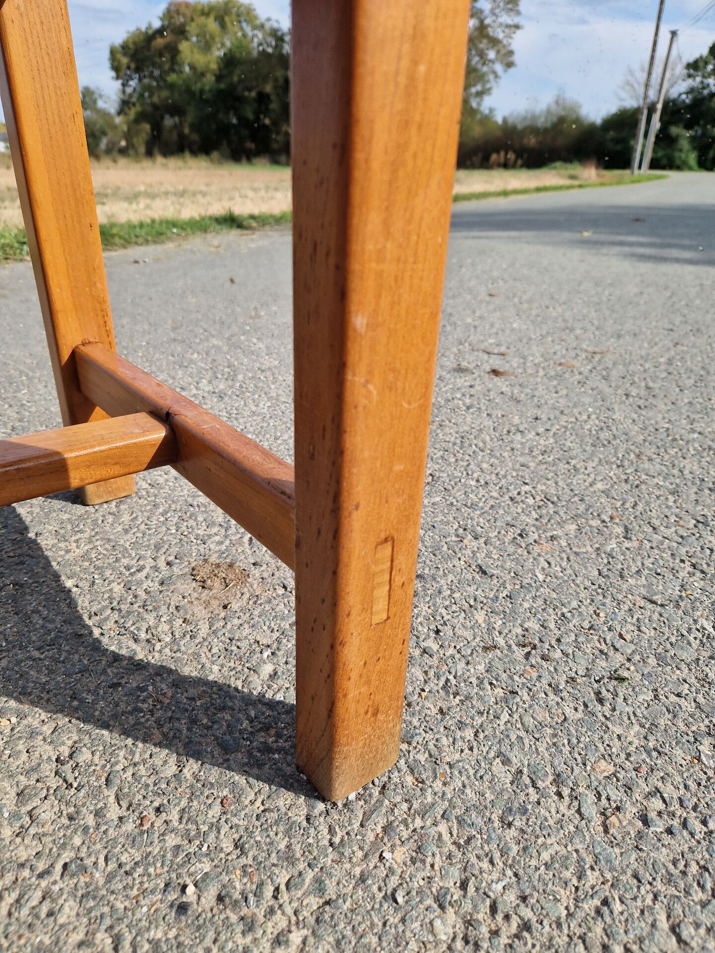 Set of 4 elm chairs from the Regain house.