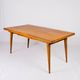 Extendable oak table in the style of Guillerme and Chambron, France 1960s