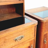 Pair of narrow cabinets with an extension, the 60s