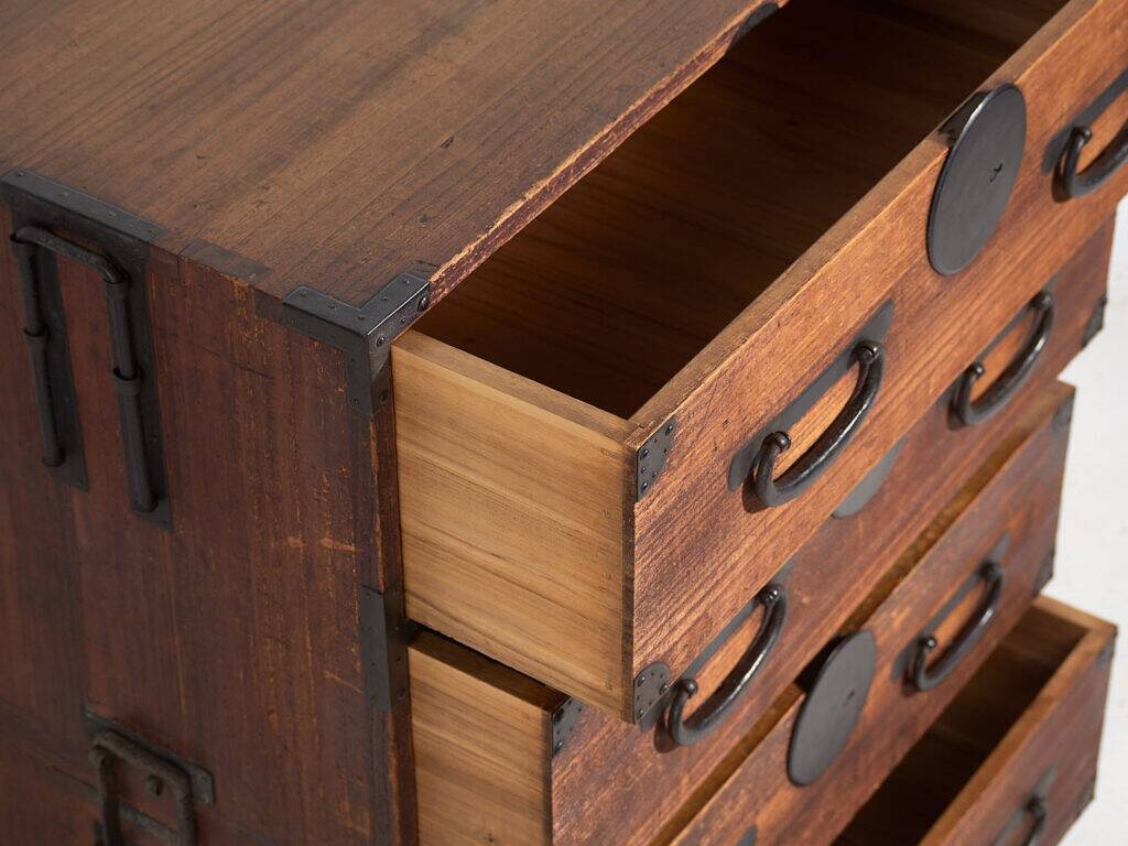 Antique Japanese chest of drawers – Meiji/Taishō period (c.1868-1926) #43