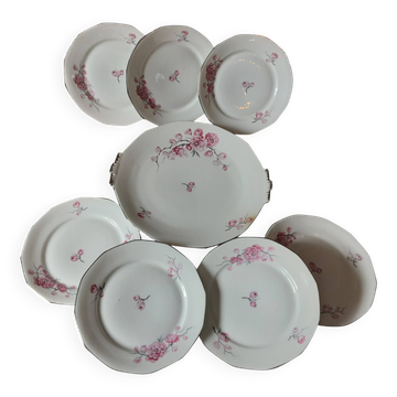 Service à dessert en porcelaine