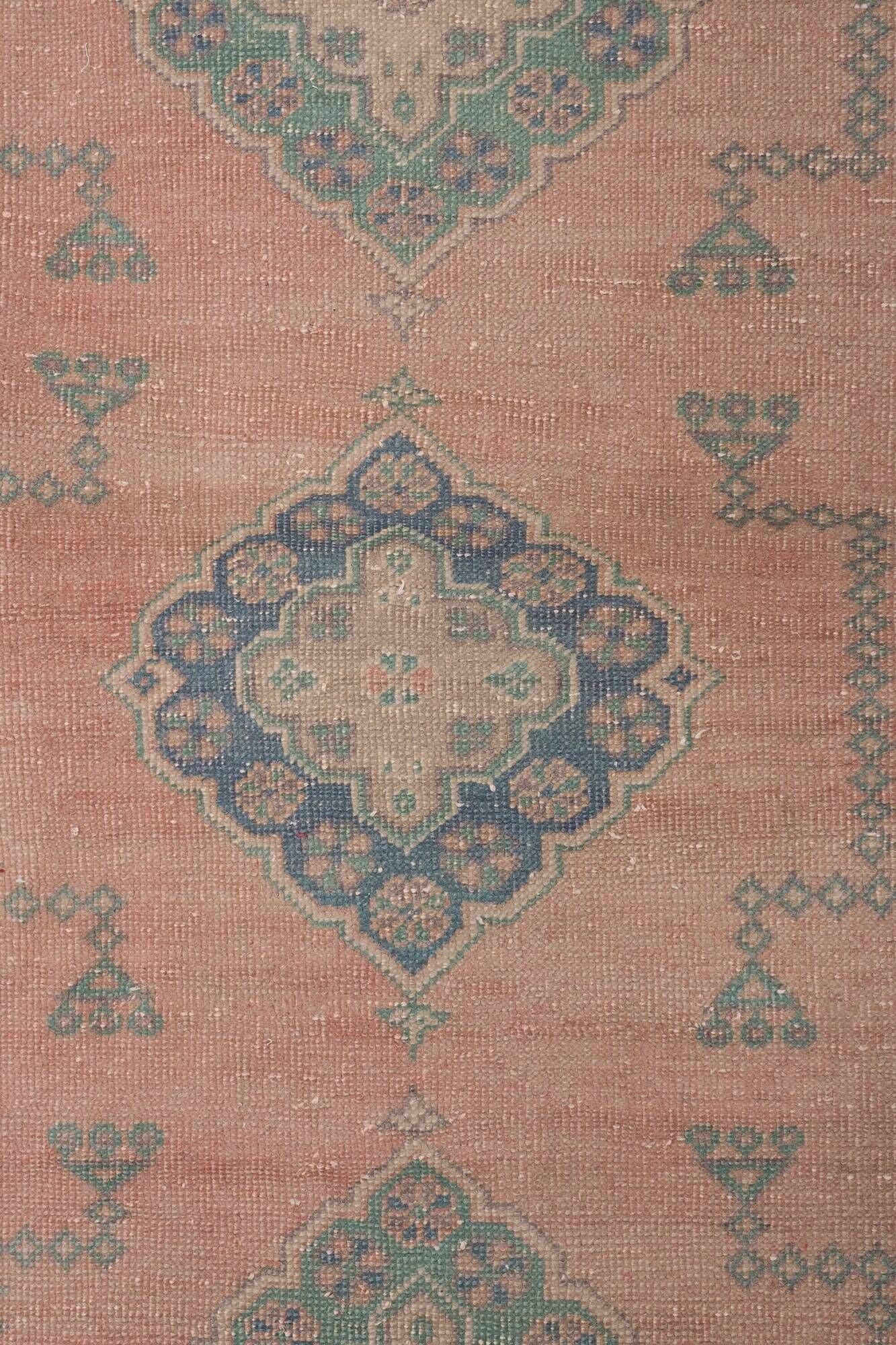 Vintage Turkish hallway rug 80x677 cm