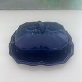 Blue Provençal butter dish