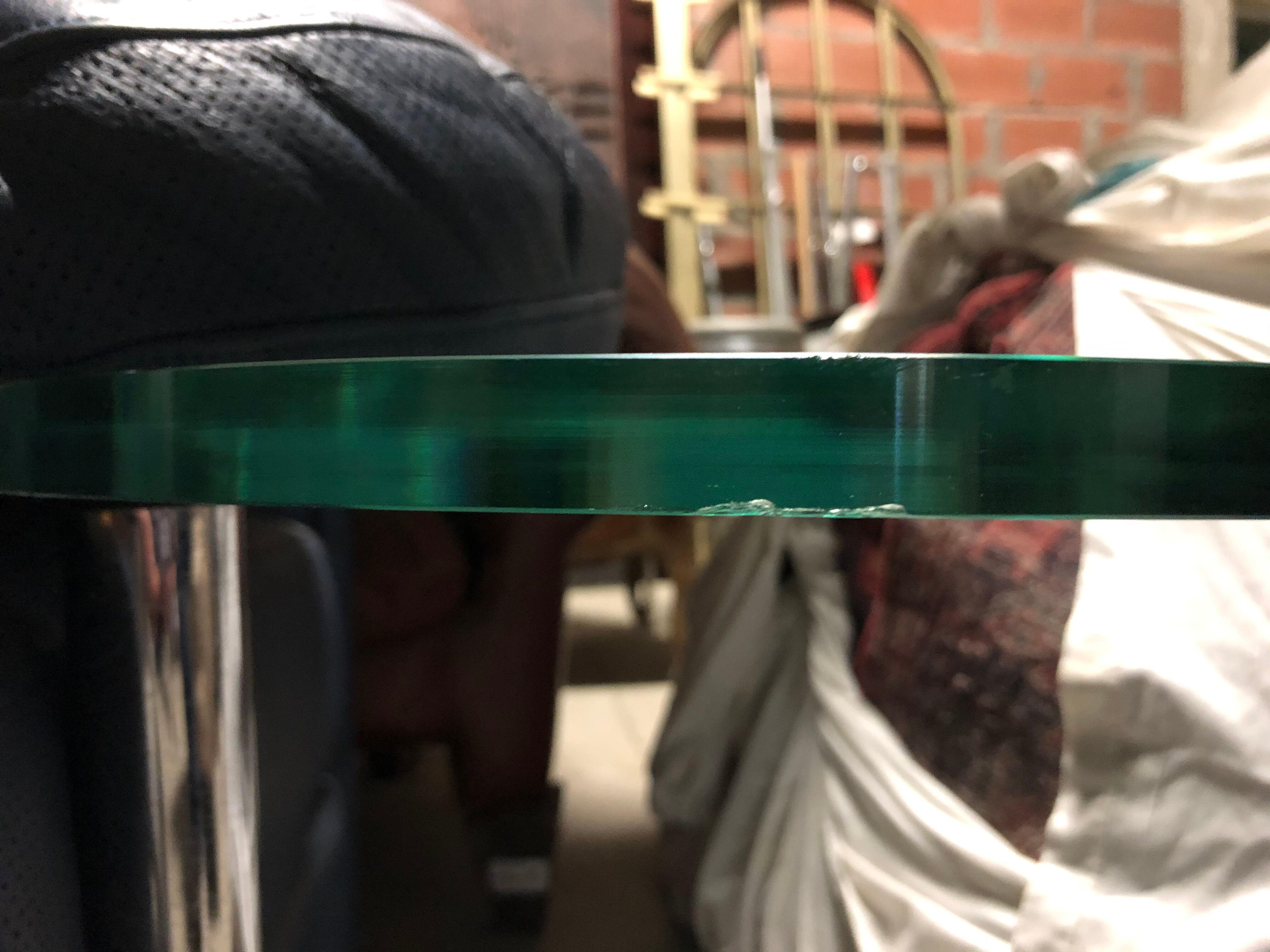 Paolo Piva's Italian leather sofa with rotating round glass shelves, 1980