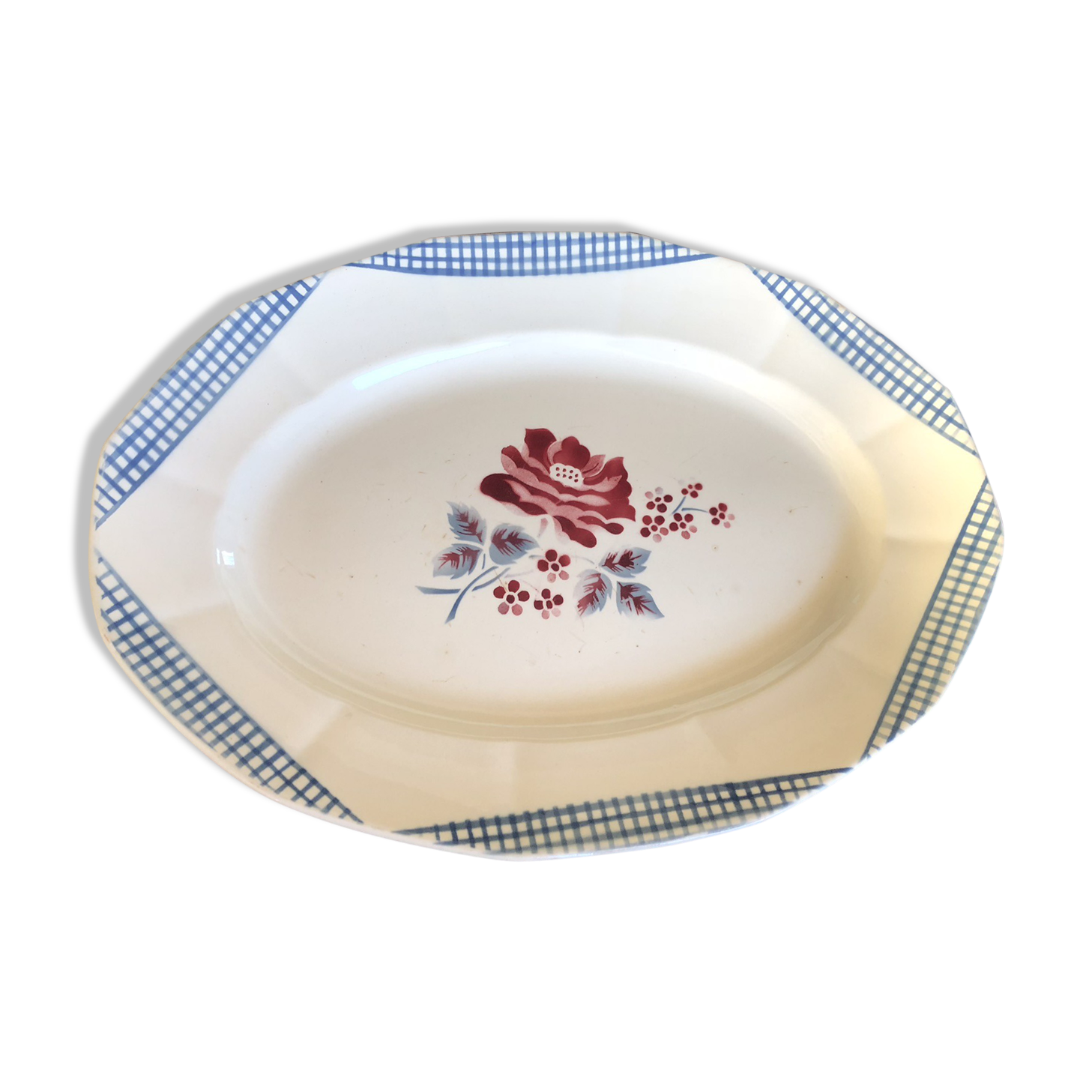 Former flat porcelain pattern Josiane Digoin