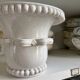 Vase, barbotine in artistic earthenware from Malicorne