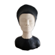 Bust of a woman in anthracite and white plaster