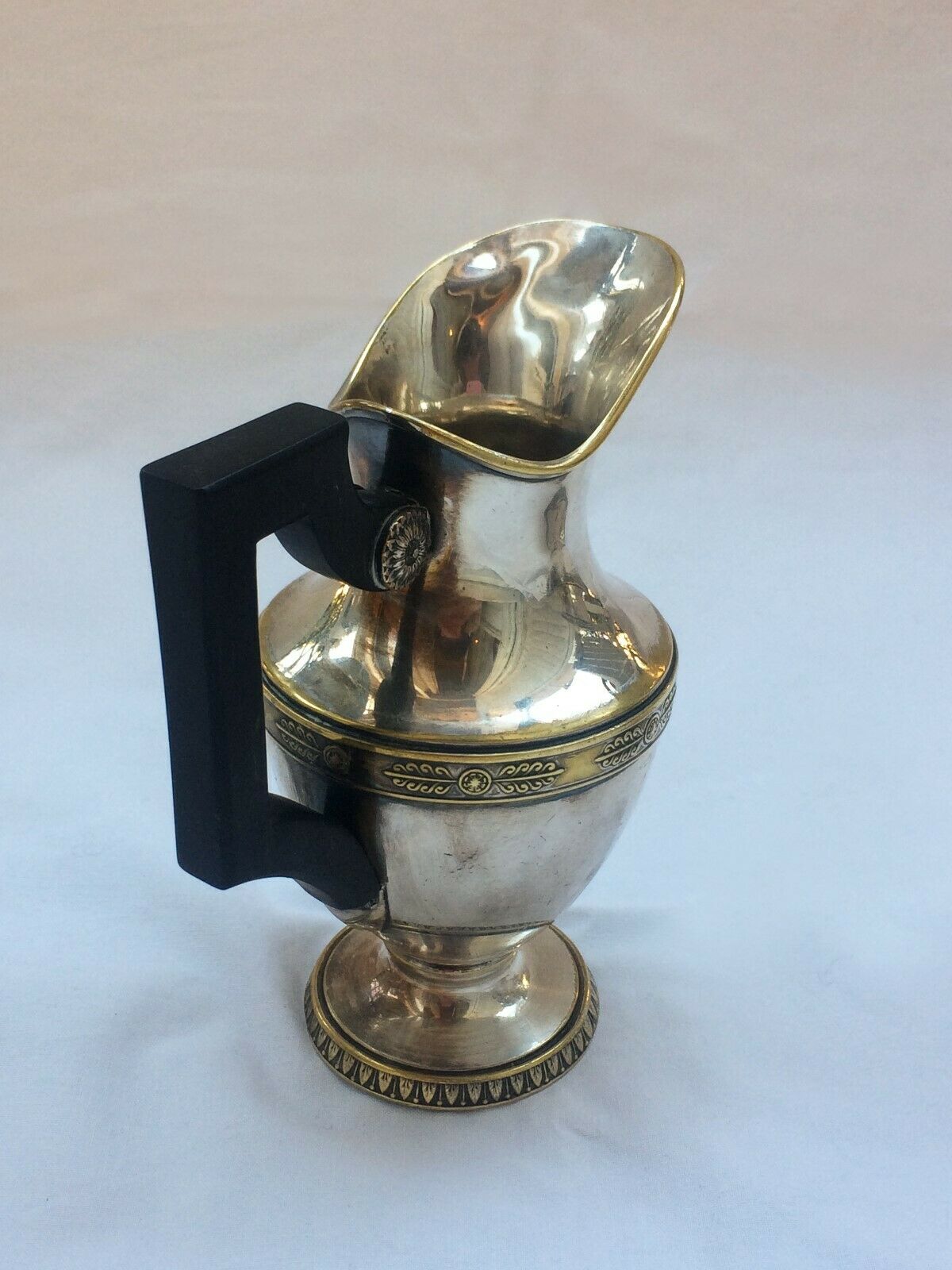 Empire-style silver metal coffee service