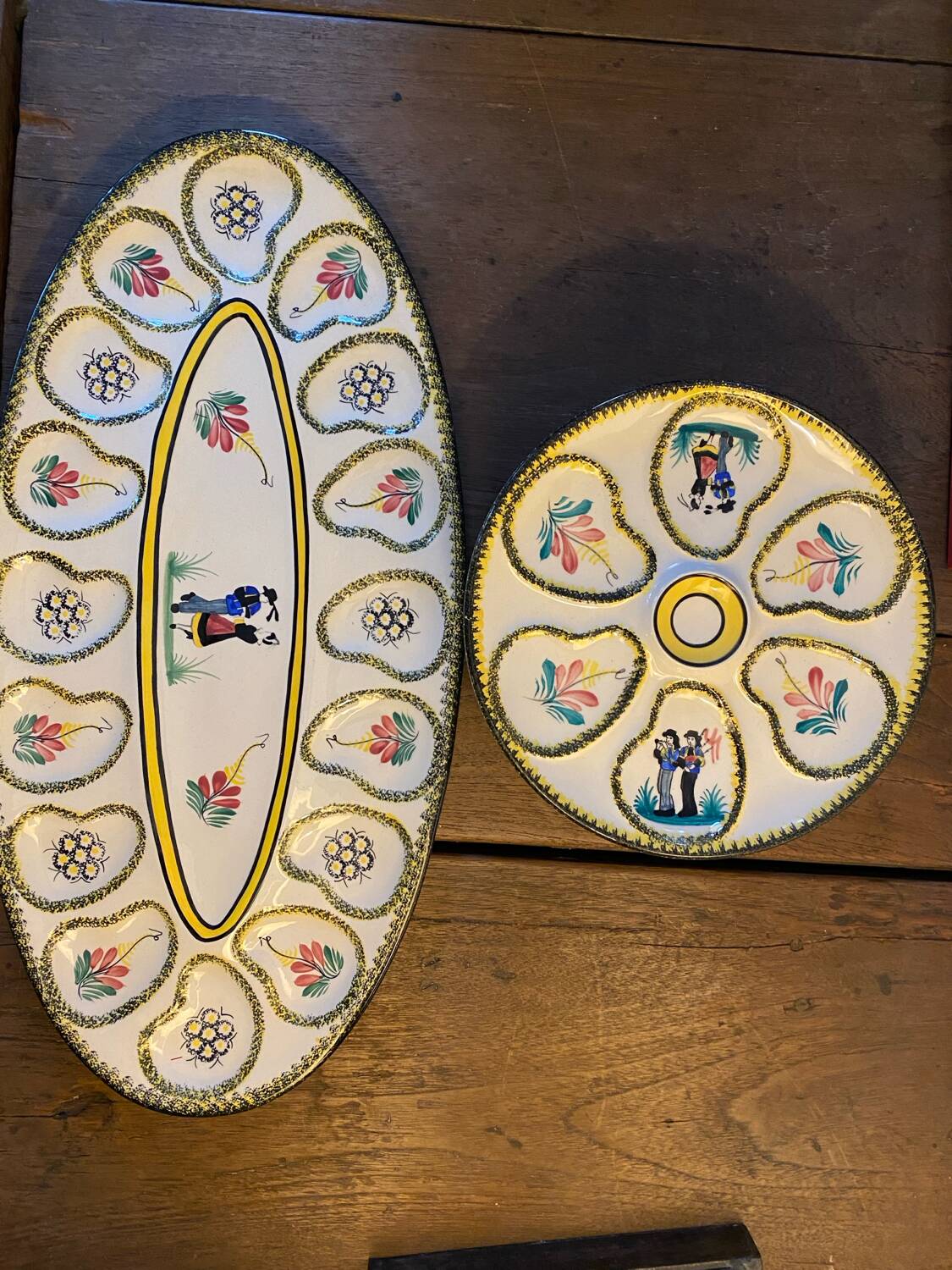 Henriot oyster service Quimper