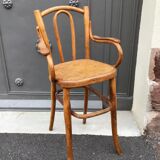 Viennese high baby chair curved tuna and
