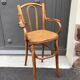 Viennese high baby chair curved tuna and