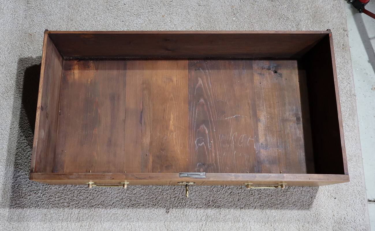 Small regional walnut commode, louis xvi style – early 19th century