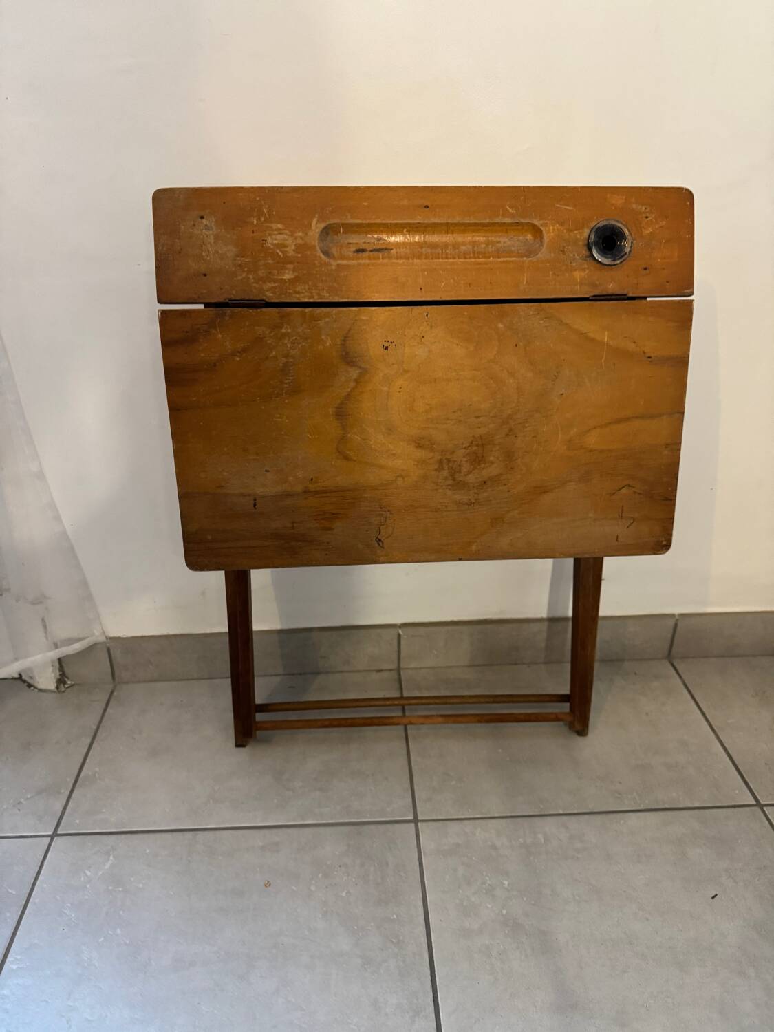 Bureau et chaise pliable enfant vintage