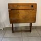 Bureau et chaise pliable enfant vintage