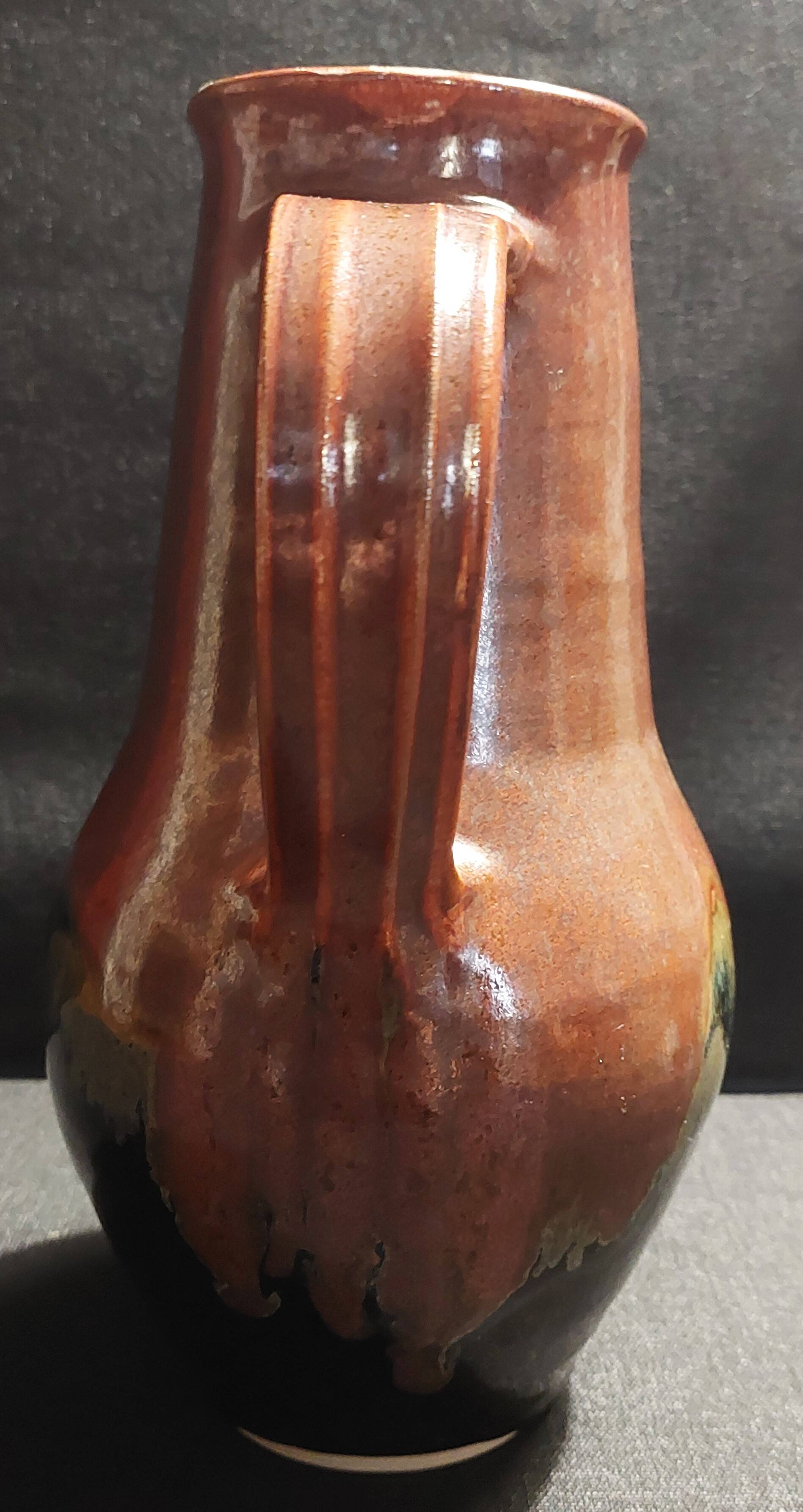 Ceramic 20th century pitcher signed Robert Heraud La Borne Sancerre