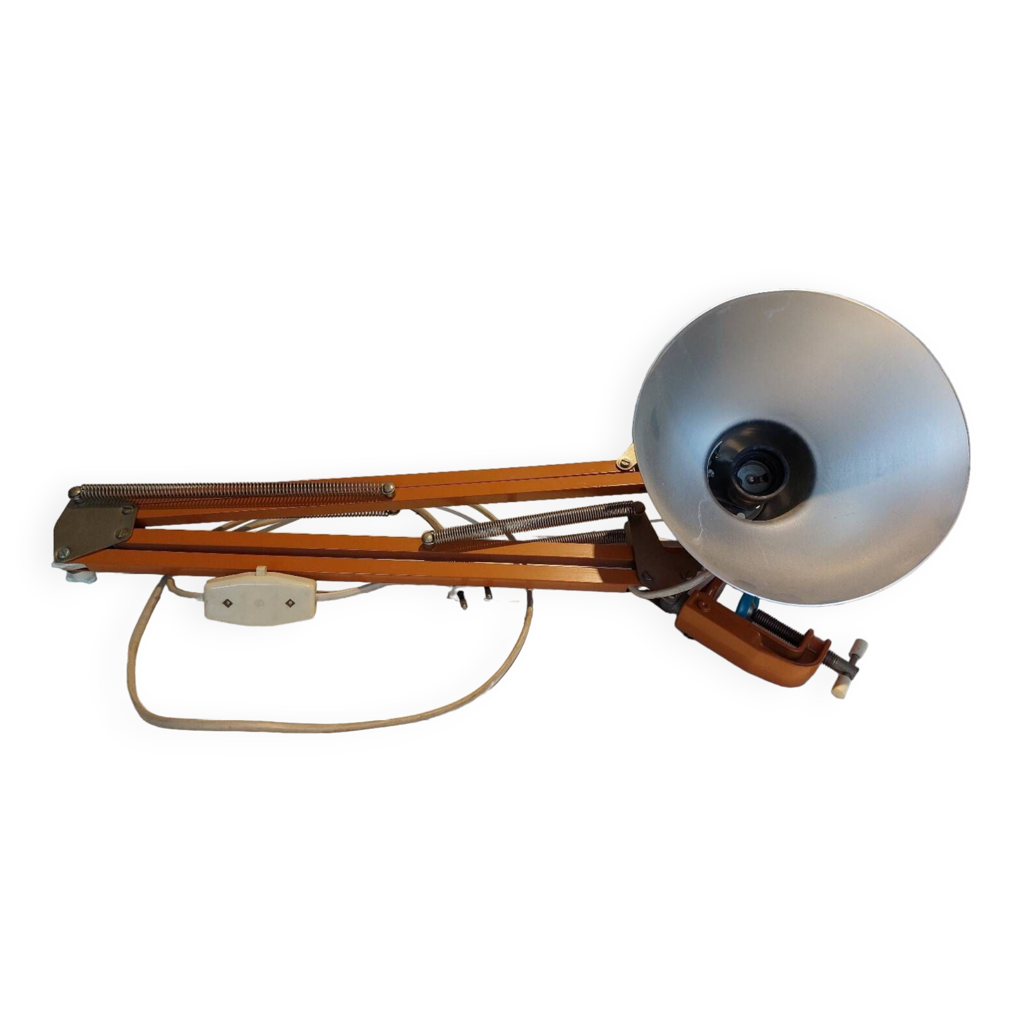 Articulated industrial workshop lamp