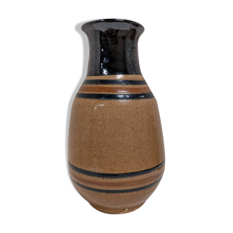 Vintage glazed stoneware vase