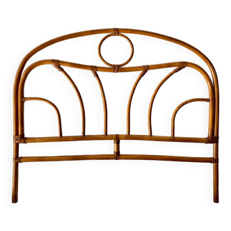 Rattan / honey bamboo headboard design from the 60s and 70s