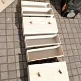 Malle cabine Wardrobe ancienne 1920 Coffre armoire Transatlantique Dressing