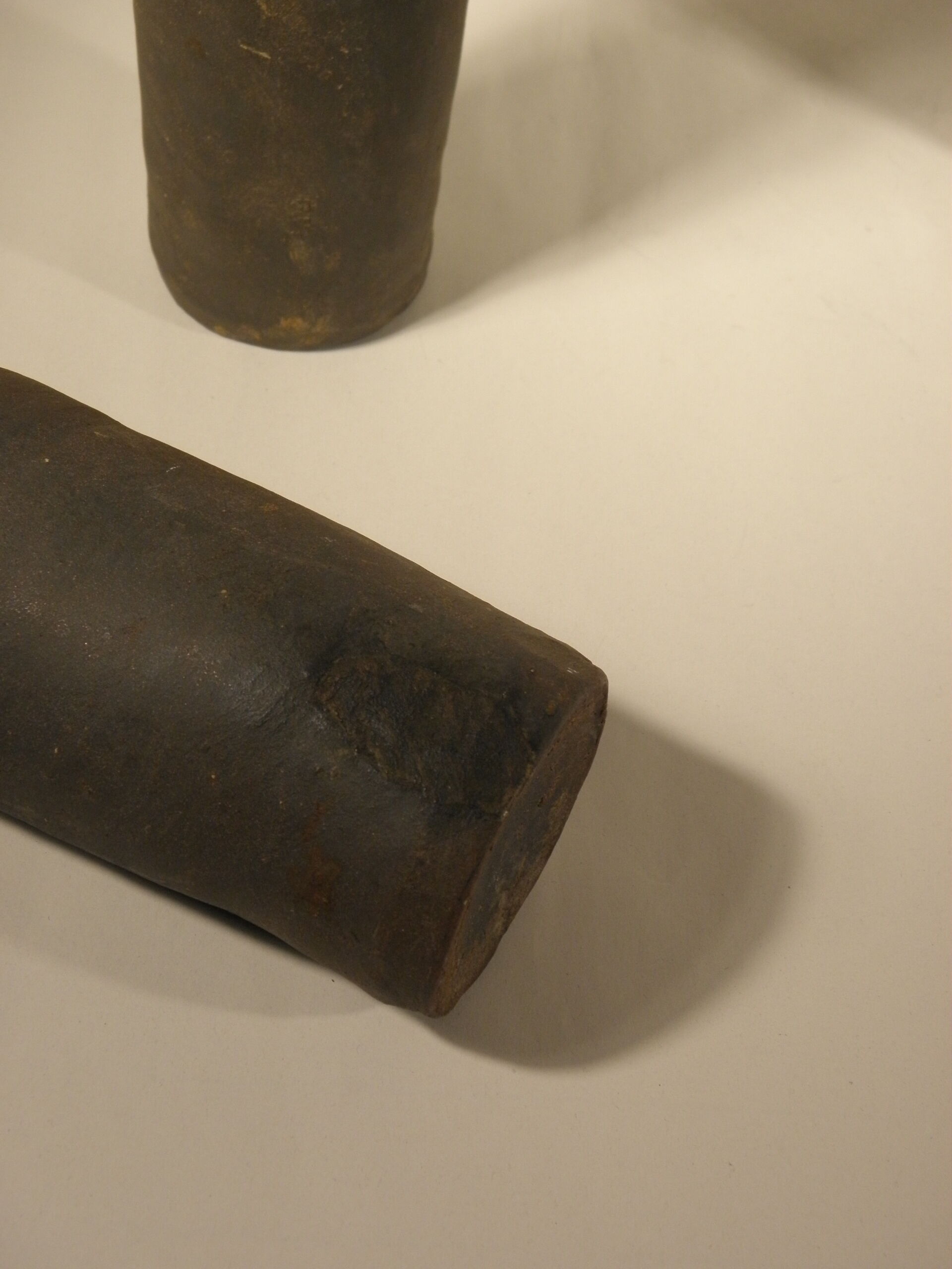 Set of three stoneware bottles