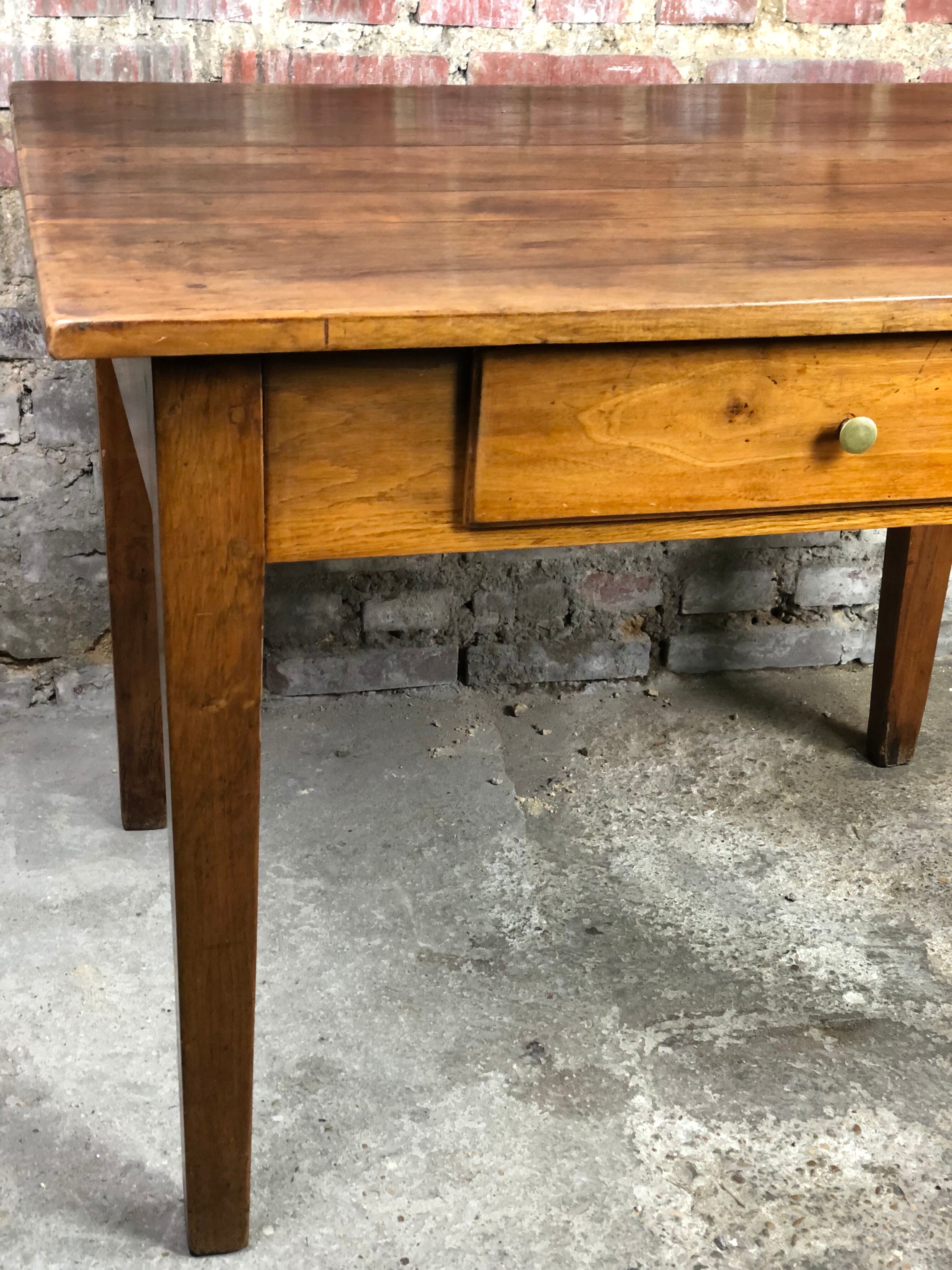 1900s walnut farmhouse/desk table