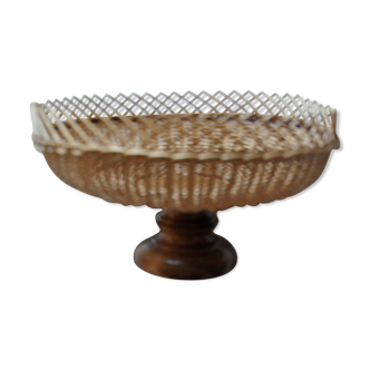 Wicker compote bowl