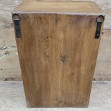 Antique Art Deco wall display case in Burmese teak