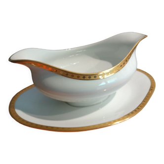 Tiffany & co gold band gravy boat