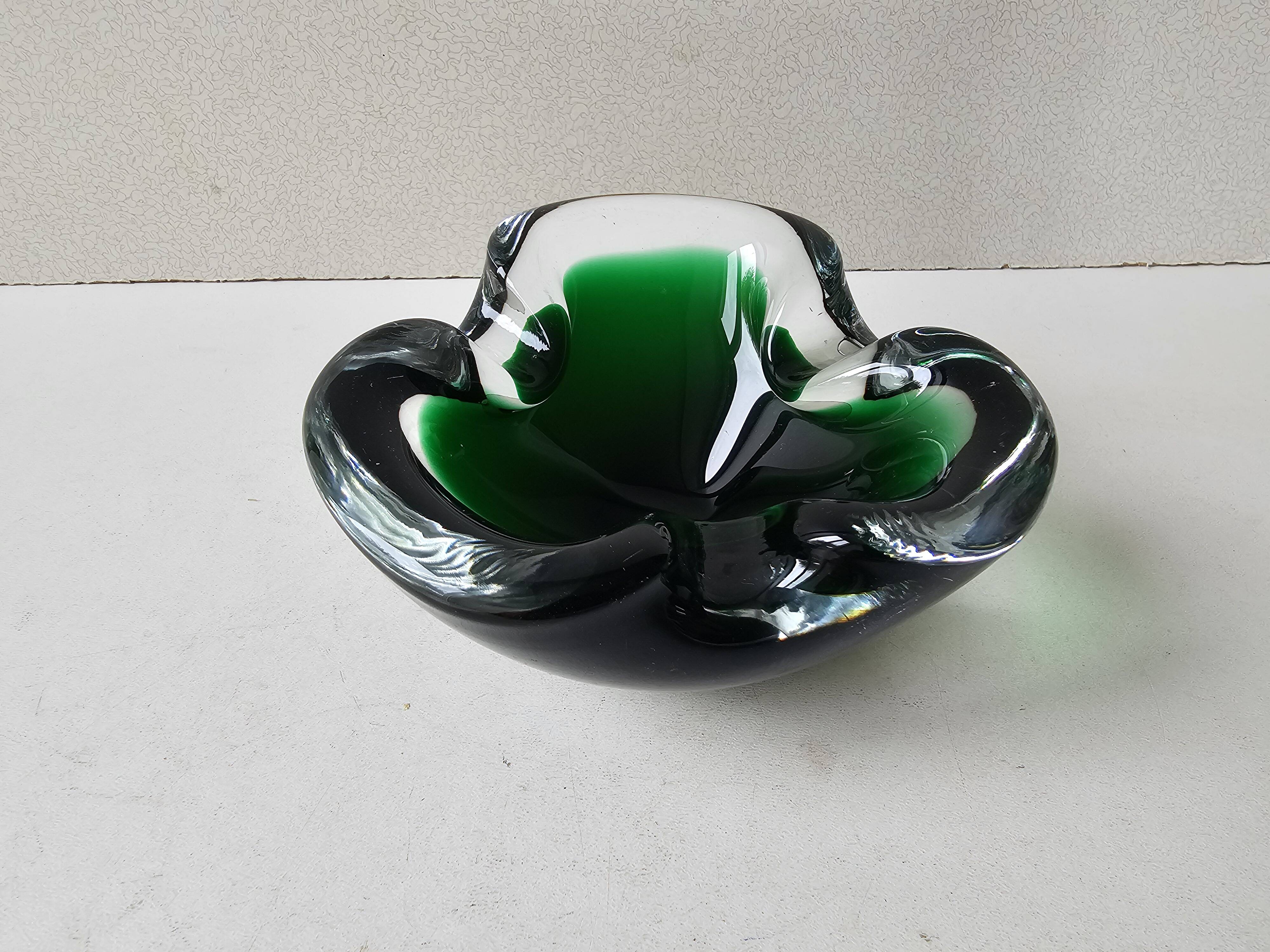 Murano Glass Ashtray Designed by Flavio Poli - 1960s
