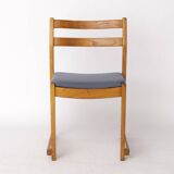 Vintage Oak Stacking Chair by Carl-Ewert Ekström – 1960s Scandinavian Desig