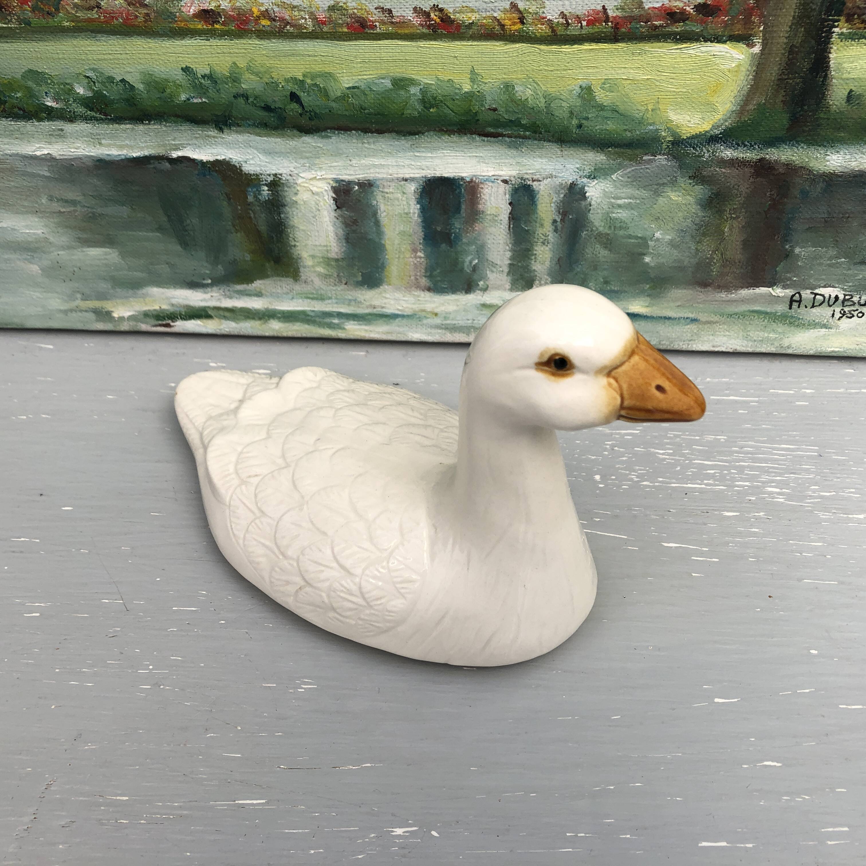 Vintage Earthenware Terrine Michel Caugant Goose France