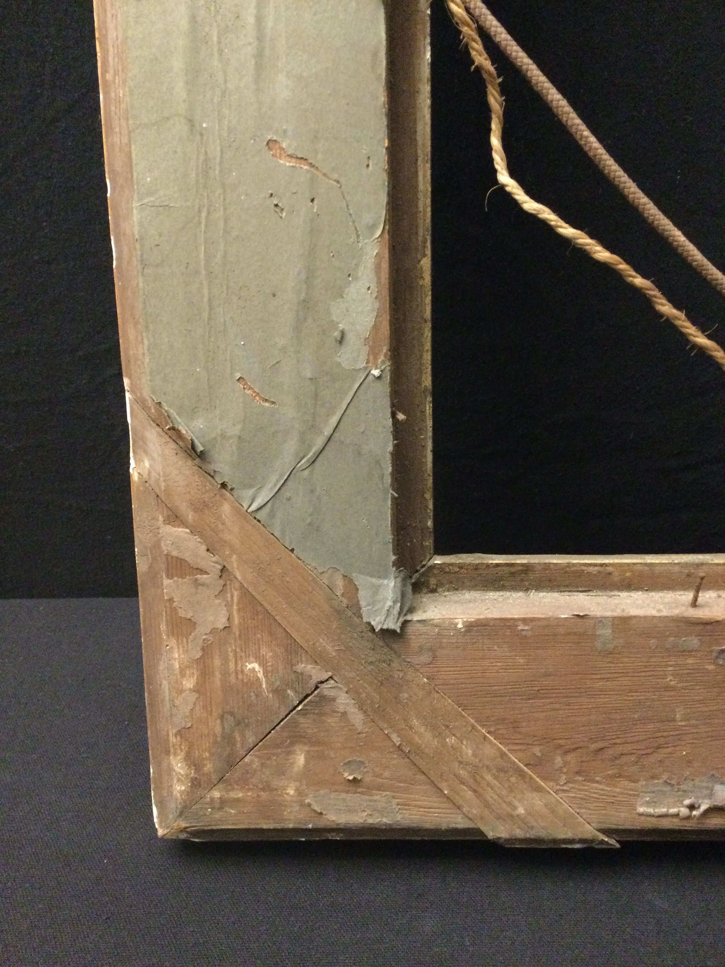 Cadre bois plâtre et stuc pour tableau 52,5x42,5 cm